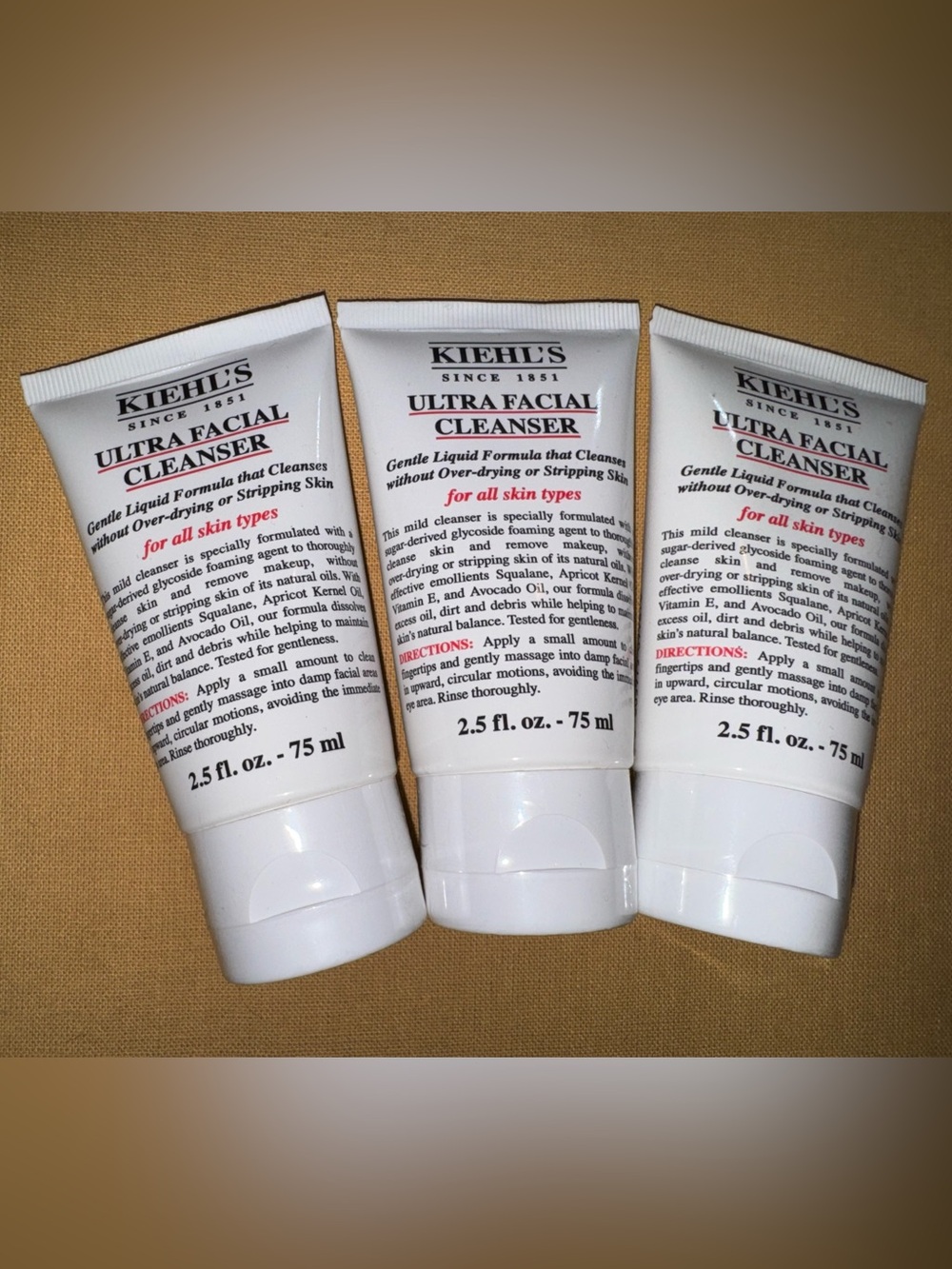Kiehl's Ultra Facial Cleanser - 3 Pack Bundle